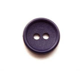 B11147 14mm Black Currant Matt Centre 2 Hole Button