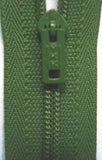 Z3454 YKK 20cm Deep Fern Green Nylon Pin Lock No.3 Closed End Zip - Ribbonmoon