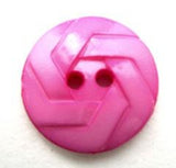 B13671 19mm Hot Pink Gloss and Textured Matt 2 Hole Button - Ribbonmoon