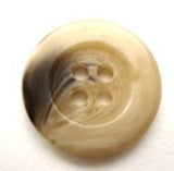 B11148 20mm Natural Beiges and Brown Gloss Flat Edge 4 Hole Button