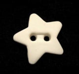 B15503 17mm Matt Natural Star Shaped 2 Hole Button - Ribbonmoon