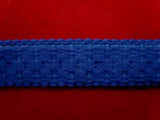 FT1534 14mm Light Royal Blue Thick Soft Back Elasticated Braid - Ribbonmoon