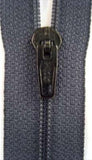 Z3947 YKK 46cm Slate Grey Pin Lock No.2 Closed End Zip - Ribbonmoon