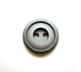 B7774 15mm Blue Grey Matt Centre 2 Hole Button - Ribbonmoon