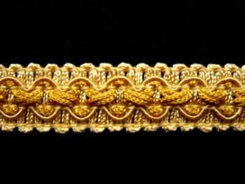 FT1938 17mm Pale Honey and Topaz Gold Tough Braid Trimming