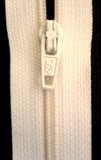 Z4864 20cm Pale Cream Nylon No.3 Closed End Zip