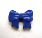 B16850 16mm Dark Royal Blue Bow Shaped Novelty Shank Button - Ribbonmoon