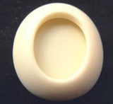 B6112 25mm Cream Shank Button with a Deep Centre - Ribbonmoon