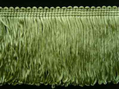 FT1280 78mm Dusky Eau De Nil Green Dense Looped Dress Fringe - Ribbonmoon