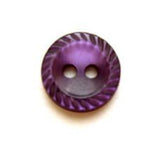 B8069 11mm Blackberry Polyester 2 Hole Button with a Mill Edge Rim - Ribbonmoon