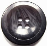B11121 25mm Black and Grey Tonal Gloss 4 Hole Button
