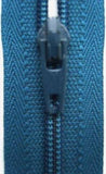 Z3369 YKK 46cm Malibu Blue Nylon No.3 Closed End Zip - Ribbonmoon