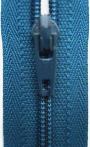 Z3369 YKK 46cm Malibu Blue Nylon No.3 Closed End Zip - Ribbonmoon