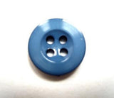 B15720 16mm Dusky Blue Gloss 4 Hole Trouser or Brace Type Button - Ribbonmoon