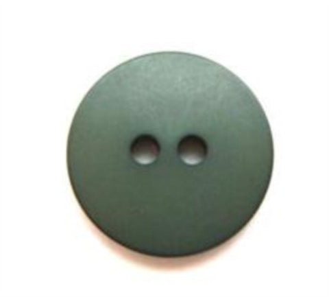B7787 16mm Dusky Grey Green Soft Sheen 2 Hole Button - Ribbonmoon