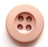 B5588 16mm Pale Dusky Pink Gloss Trouser or Brace Type 4 Hole Button - Ribbonmoon
