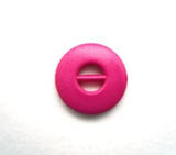 B14968 13mm Fuchsia Pink Soft Gloss Bar Button - Ribbonmoon