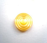 B8808 11mm Yellow Pearlised Polyester Ringed Shank Button - Ribbonmoon