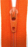 Z4159 YKK 46cm Orange Nylon No.3 Closed End Zip - Ribbonmoon