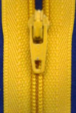 Z1958 YKK 51cm Bright Golden Straw Nylon No.3 Closed End Zip - Ribbonmoon