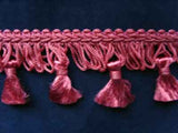 FT554 42mm Deep Hot Pink Tassel Fringe - Ribbonmoon