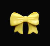 B11583 16mm Primrose Bow Shape Novelty Shank Button - Ribbonmoon