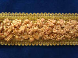 FT652L 33mm Burnt Gold-Mustard Soft Woolly Braid Trimming