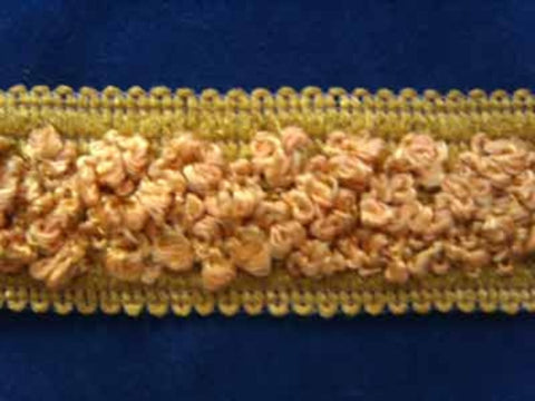 FT652L 33mm Burnt Gold-Mustard Soft Woolly Braid Trimming