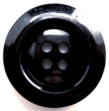 B5606 25mm Navy High Gloss 4 Hole Button - Ribbonmoon