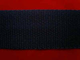 WEB34 38mm Navy Polypropylene Webbing - Ribbonmoon