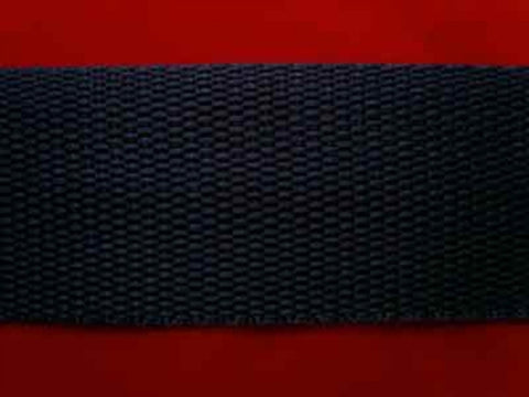 WEB34 38mm Navy Polypropylene Webbing - Ribbonmoon