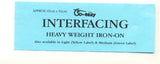 Interfacing White Heavy Weight Iron On 69cm x 92cm