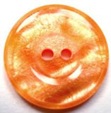 B16160 22mm Light Orange Shimmery 2 Hole Button - Ribbonmoon