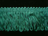 FT1167 4cm Jade Green Dense Looped Dress Fringe - Ribbonmoon