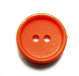 B11201 17mm Orange Matt Centre 2 Hole Button - Ribbonmoon