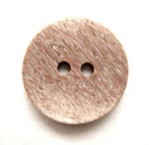 B13583 17mm Frosted Brown Matt 2 Hole Button - Ribbonmoon