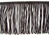 FT106 125mm Black Looped Dress Fringe - Ribbonmoon