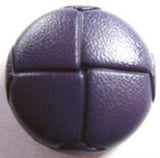 B13886 23mm Mauve Purple Leather Effect "Football" Shank Button