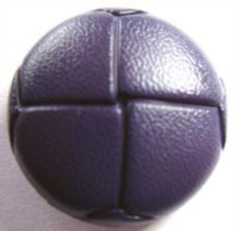 B13886 23mm Mauve Purple Leather Effect "Football" Shank Button