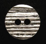 B7875 18mm Silver Gilded Poly Textured Surface 2 Hole Button - Ribbonmoon