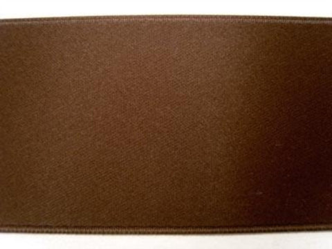 R7546 40mm Brown Double Face Satin Ribbon - Ribbonmoon