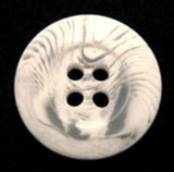 B11346 20mm White and Clear 4 Hole Button - Ribbonmoon