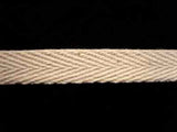 WTAPE22 11mm Natural Cream Herringbone Twill Tape 100% Cotton Webbing - Ribbonmoon