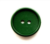 B12020 16mm Deep Green Matt Centre 2 Hole Button - Ribbonmoon
