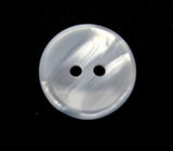 B11498 18mm Baby Blue and Pearl Variegated Polyester 2 Hole Button - Ribbonmoon