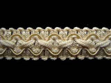 FT1939 16mm Tonal Antique Cream Cord Decorated Tough Braid Trimming