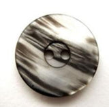 B11191 20mm Black-Grey Semi Pearlised Shimmer 2 Hole Button