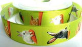 R7322 25mm Easter Bunny Rabbit Design Ribbon - Ribbonmoon