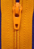 Z1947 YKK 25cm Bright Burnt Gold Nylon No.3 Closed End Zip - Ribbonmoon