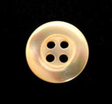 B10807 16mm Ivory Cream Nacre Shell 4 Hole Button